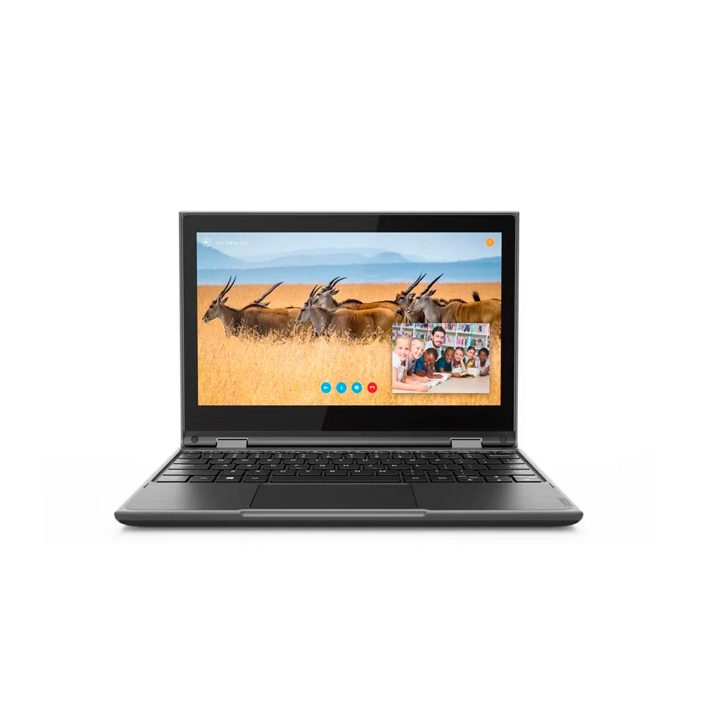 Notebook segmento escolar Lenovo 300e 2nd Gen Pentium Silver N5030 4 GB RAM 128 GB eMMC  Pantalla Touch 11.6″ HD Win 11 Pro |