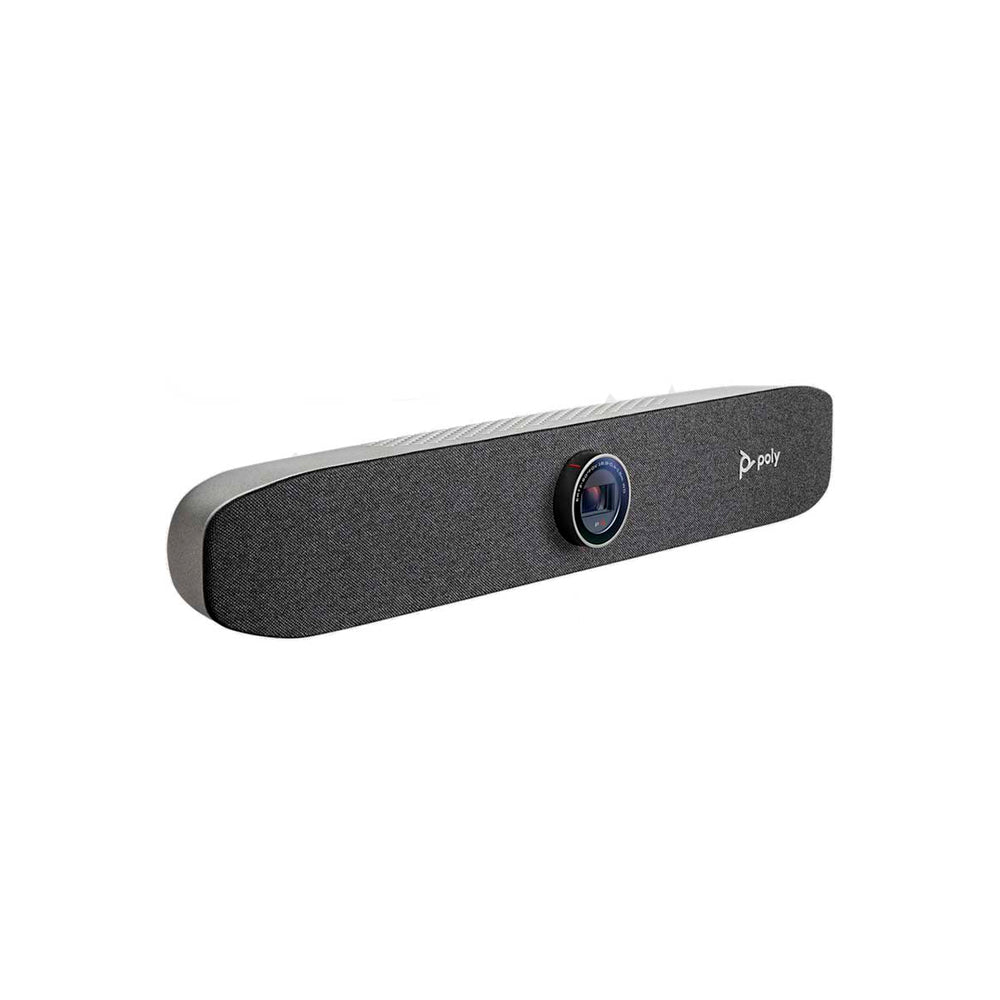 Barra de Video Personal Poly Studio P15 Cámara 4K UHD Micrófono con Cancelación de Ruido Altavoz Integrado Compatible con Zoom y Microsoft Teams