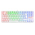 Teclado Gamer Redragon Kumara K552 TKL, Mecánico, Español, Switch Red, Rainbow, Color Blanco