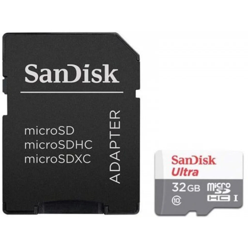 Tarjeta de Memoria MicroSD SanDisk Ultra 32GB, con adaptador microSDHC a SD Incluido